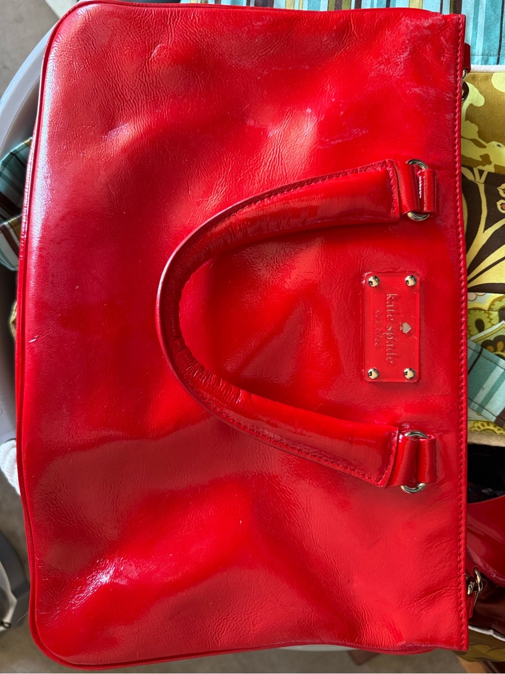 kate spade Red Patent Leather Handbag